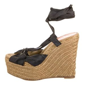Cristian Louboutin Stir Up Ribbon Espadrilles size 40 (8.5/9)